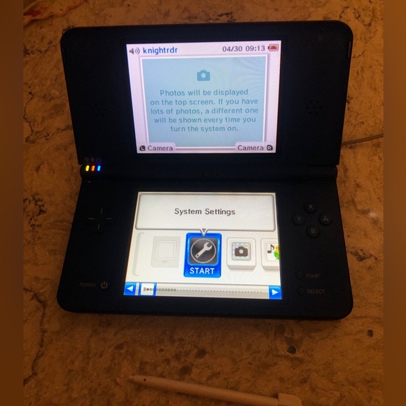 Nintendo DSi XL Midnight Blue Console - Picture 3 of 4